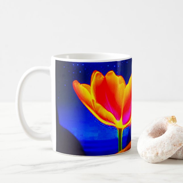 Artsy Flower Kaffemugg (Med munk)