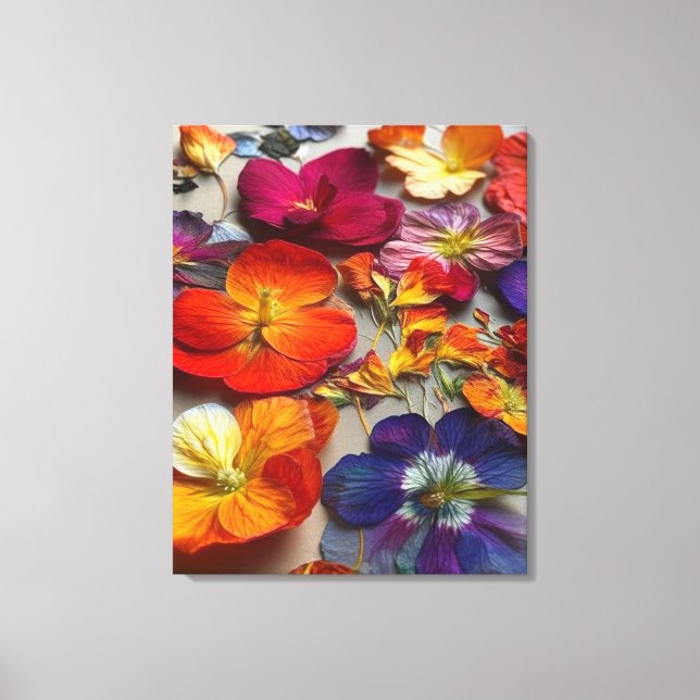 Artsy Flowers Canvastryck (Framsida)