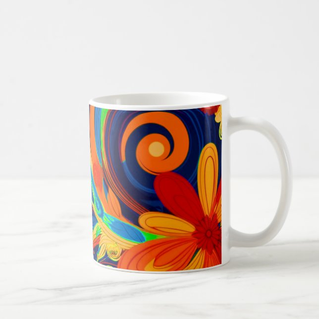Artsy Flowers Kaffemugg (Höger)