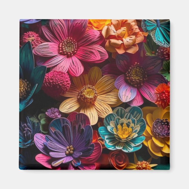 Artsy Flowers Magnet (Framsidan)