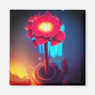 Artsy Flowers Magnet