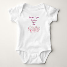 Artsy Grandma's Girl Flowers Hearts Personalize