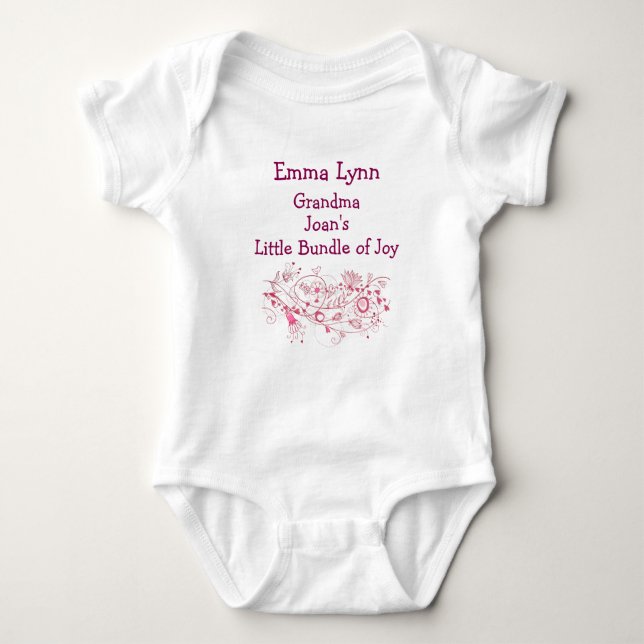 Artsy Grandmas lilla paket av Joy Personalize T Shirt (Framsida)