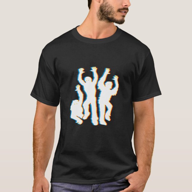 Artsy Halloween Costume Idea Artistic Psychedelic T Shirt (Framsida)