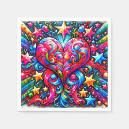 Artsy Heart Design Pappersservett