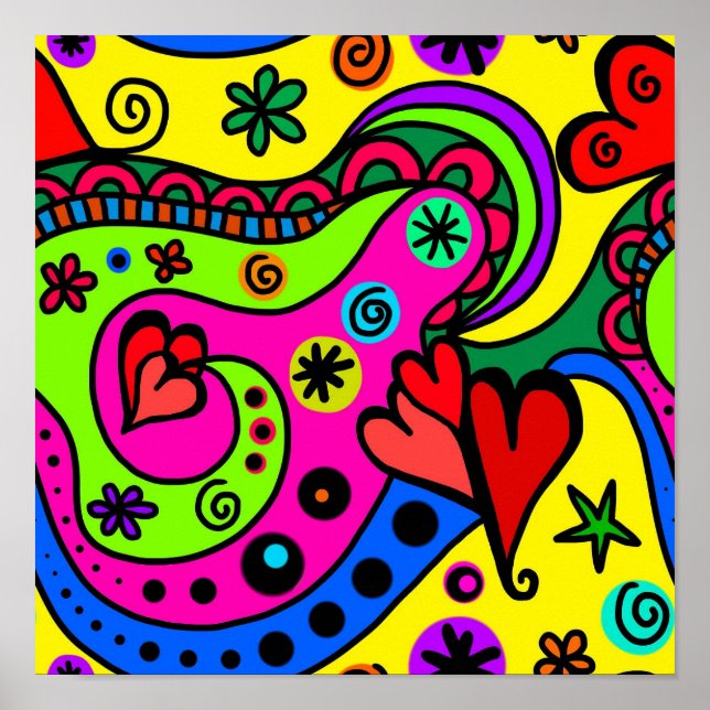 Artsy Heart Design Poster (Framsidan)