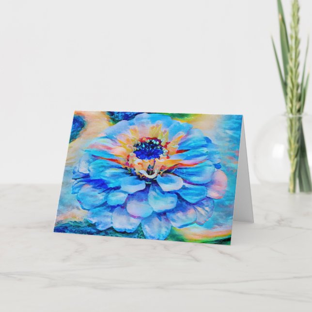 Artsy Himlar Dream Flower Art Note Card Kort (Framsida)