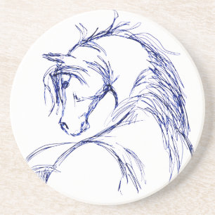 Artsy Horse Huvud Underlägg