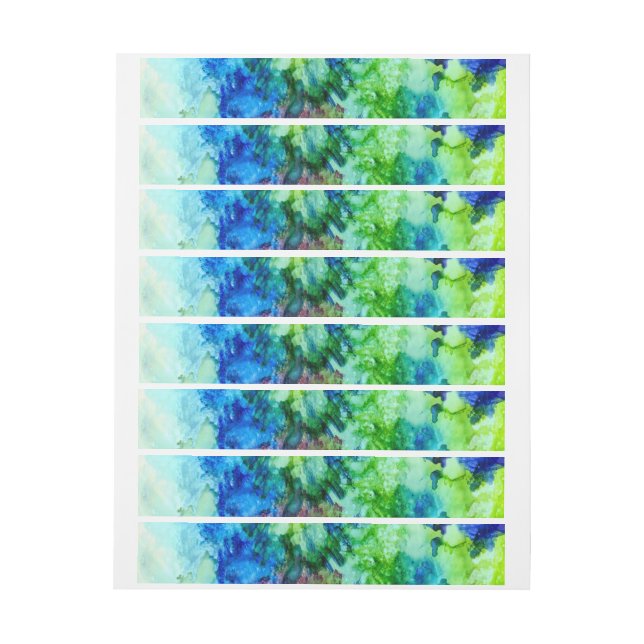 Artsy inky splashy wraparound-etikett etikettband (Ark)