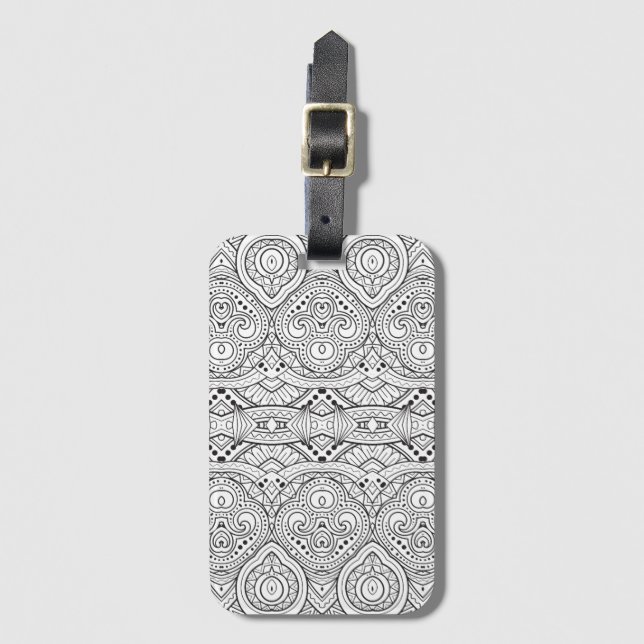 Artsy inspirerad design bagagebricka (Framsida vertikal)