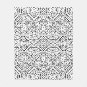 Artsy inspirerad design fleecefilt
