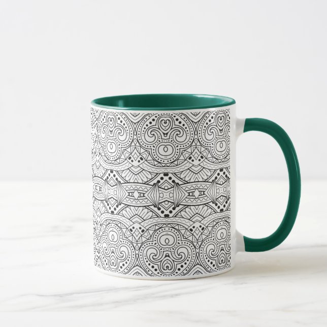 Artsy inspirerad design mugg (Höger)