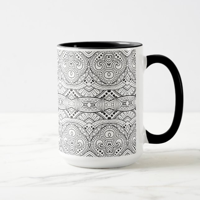 Artsy inspirerad design mugg (Höger)