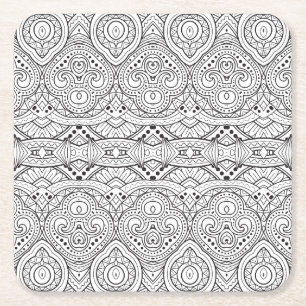 Artsy inspirerad design underlägg papper kvadrat