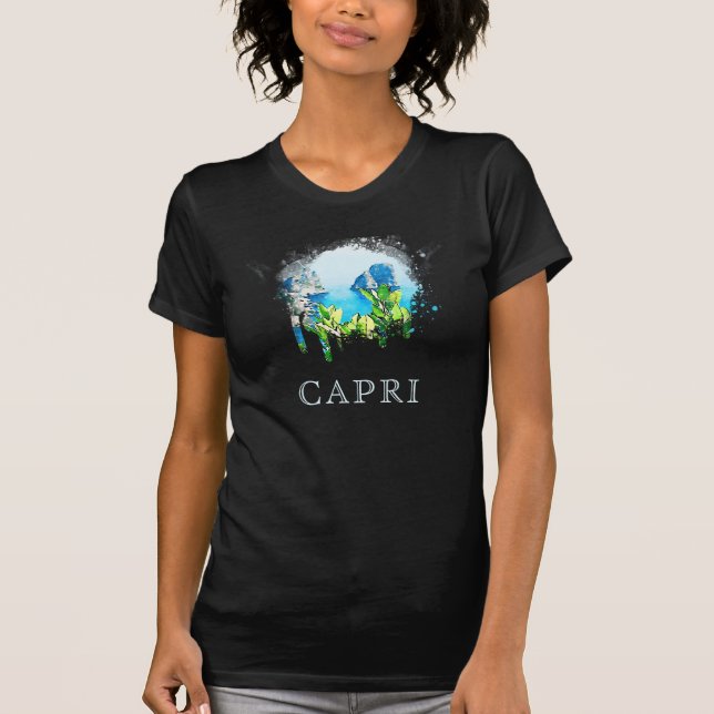 *~* Artsy ITALIA CAPRI italiensk T-Shirt-ö T Shirt (Framsida)
