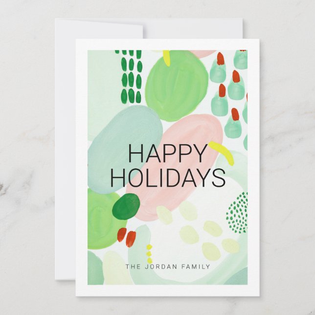 Artsy Julkort Inbjudningar (Framsida)