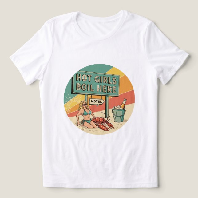 Artsy Kräftor Boil Vibes T-Shirt! 🎨 🦞 T Shirt (Design Framsida)