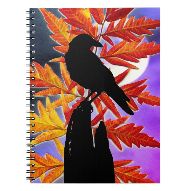 Artsy Kråka bärbar dator Anteckningsbok (Framsidan)