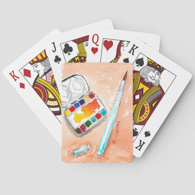 Artsy leka kort kortlek (Baksidan)