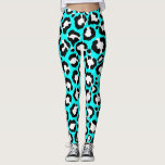 Artsy Modern cyan Blue Leopard Animal Skriv ut Leggings<br><div class="desc">Artsy, modern, trendig och hand plockade leopard-djur med giftig svart och vit botten skriver ut mönster på en cyanblå bakgrund. ***VIKTIG DESIGN-ANMÄRKNING: Om du vill ha en anpassad design-begäran, t.ex. matchande produktbegäranden, färg-ändringar, placeringsändringar eller någon annan ändringsbegäran, klickar du på knappen "CONTACT" eller skickar e-post till designern direkt på lafemme.art@gmail.com....</div>