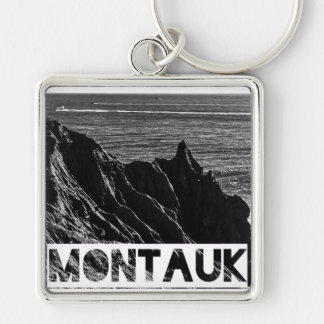artsy montaukkeychain fyrkantig silverfärgad nyckelring