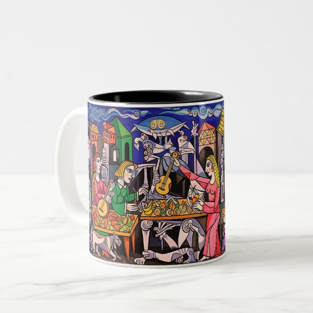 Artsy Mug Två-Tonad Mugg (Framsida vänster)