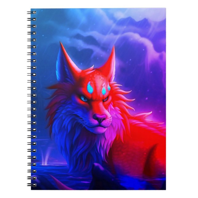 Artsy Night Creature Anteckningsbok (Framsidan)