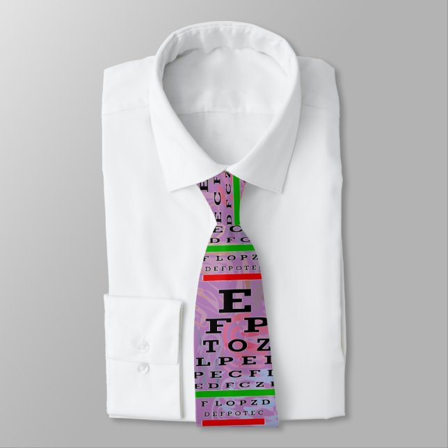 Artsy Öga Chart Optometrist Lavender Slips (Bunden)