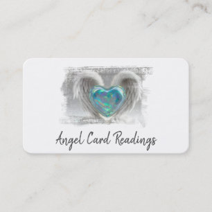 *~* Artsy Opal Heart Angel Vingar AP78 QR Visitkort