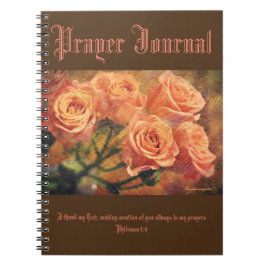 Artsy Orange Ro Prayer Journal Anteckningsbok