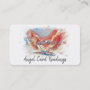 *~* Artsy Pastel Heart Angel Vingar AP78 QR Visitkort