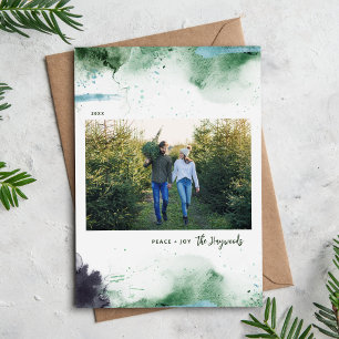 Artsy Peace and Joy 3 Photo Julkort