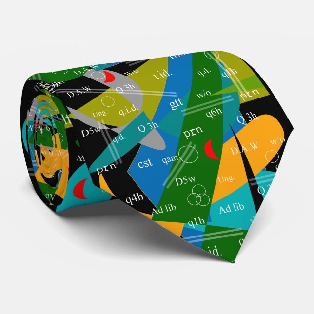 Artsy pharmacists abstrakt 19 för förkortningsTie Slips (Rullad)