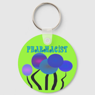 Artsy Pharmcist gåvor Nyckelring