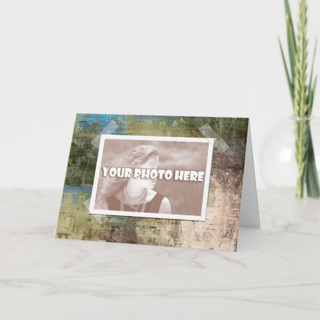 Artsy Photo Ram Card Kort (Framsida)