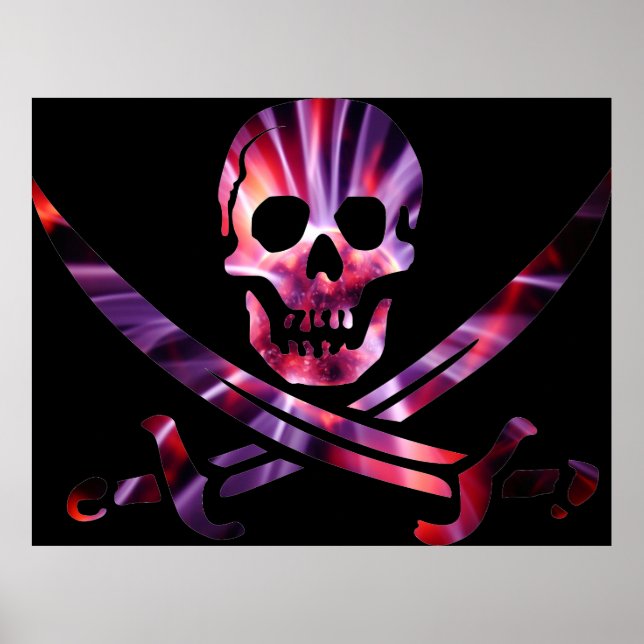 Artsy Pirat Skull Poster (Framsidan)