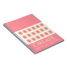 Artsy rosa blommigt mönstrad