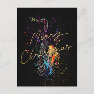 Artsy Saxophone, God jul, Vykort
