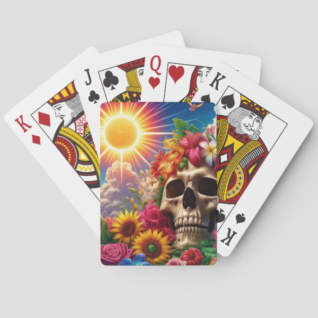 Artsy Skull Casinokort (Baksidan)
