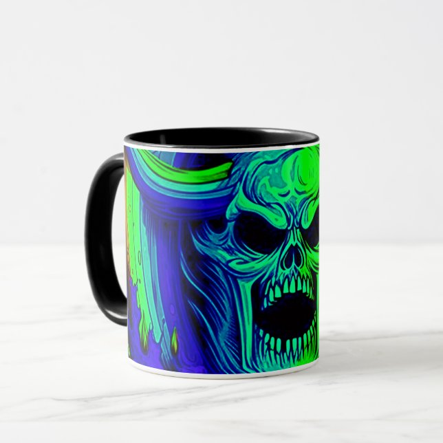 Artsy Skull Mugg (Framsida vänster)