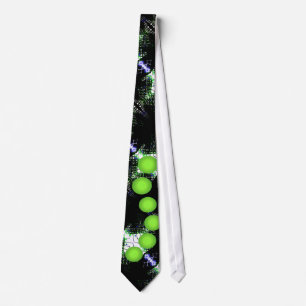 Artsy stadsUrban svart & limefruktmanar Tie Slips