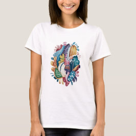 artsy sticker t shirt