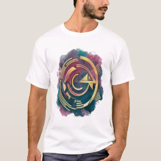 artsy sticker t shirt