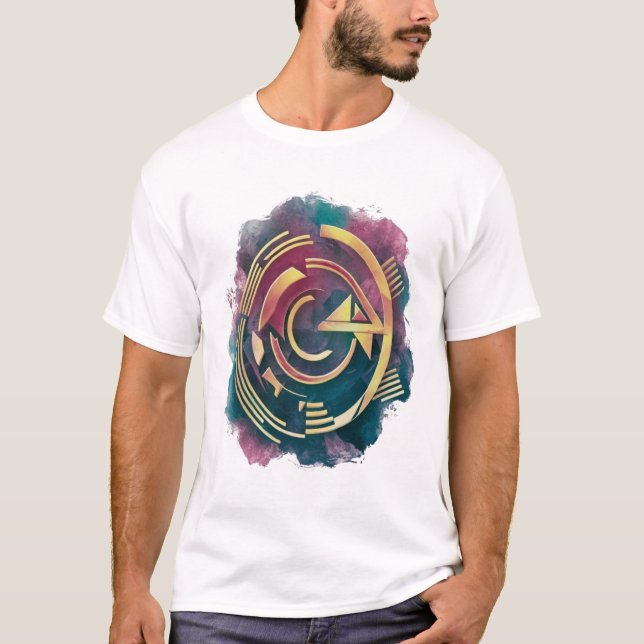 artsy sticker t shirt (Framsida)