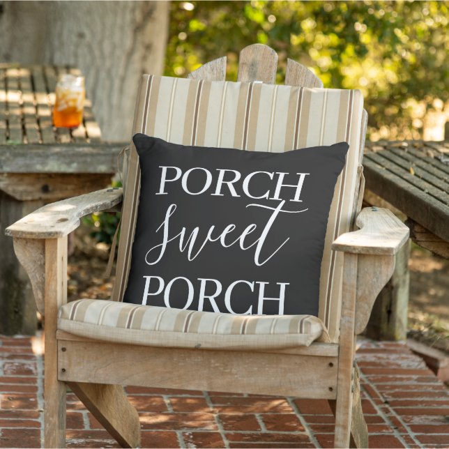 Artsy Stil Porch Sweet Porch Citch Ord Art Kudde (Stol)