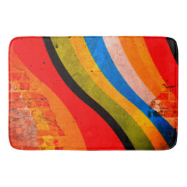 Artsy strimlad badrumsmatta