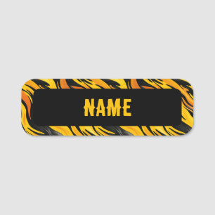 Artsy Striped Namnbricka