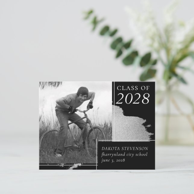 Artsy Studenten | Abstrakt Stänk Photo Tack Vykort (Stående Fram)