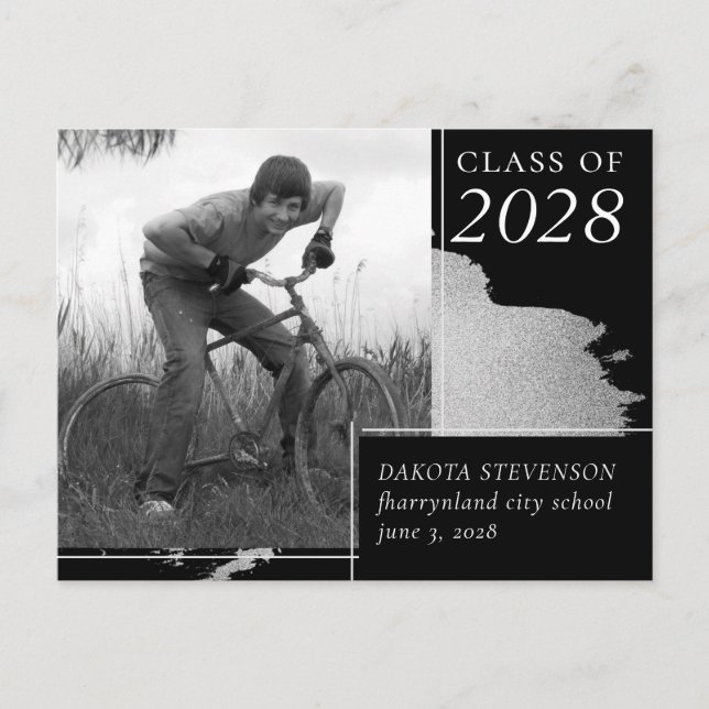 Artsy Studenten | Abstrakt Stänk Photo Tack Vykort (Framsida)