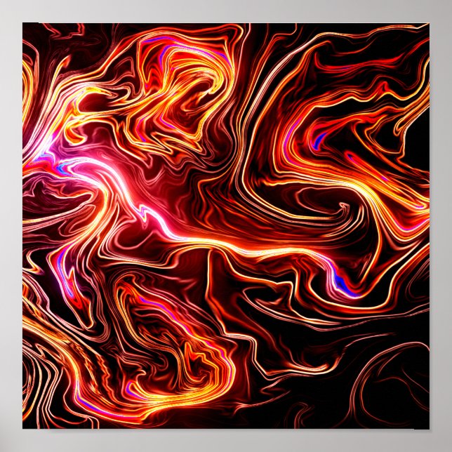 Artsy Swirls Design Poster (Framsidan)